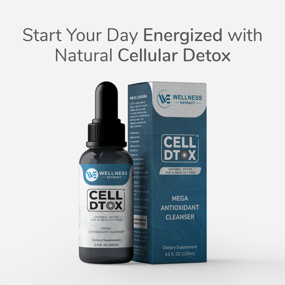 Cell D-Tox: Humic & Fulvic Acid with Zeolite for Ultimate Heavy-Metal Detox & Energy Boost