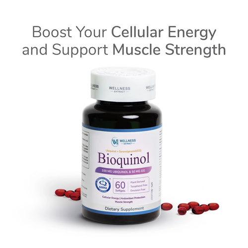 Bioquinol Ubiquinol + Geranylgeraniol 150mg – Advanced Cellular Energy & Muscle Support