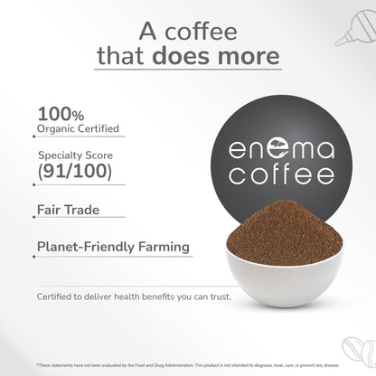 Certified enema coffee for health