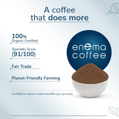 Certified enema coffee for health