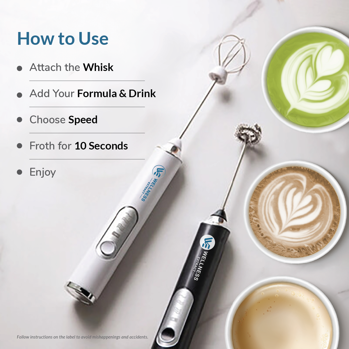 Step-by-step guide to using electric frother with drinks