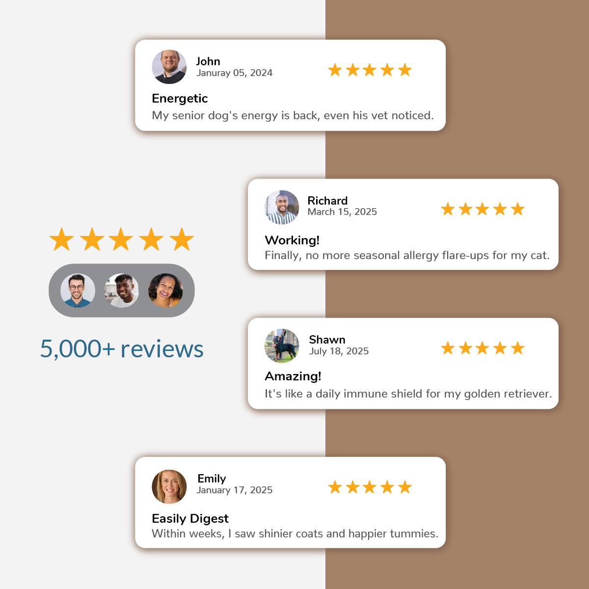 Bovine colostrum for pets testimonials 