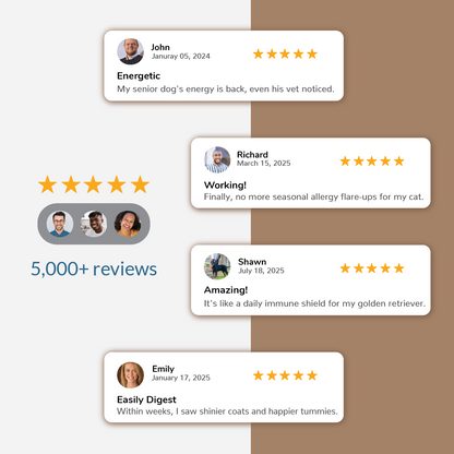 Bovine colostrum for pets testimonials 